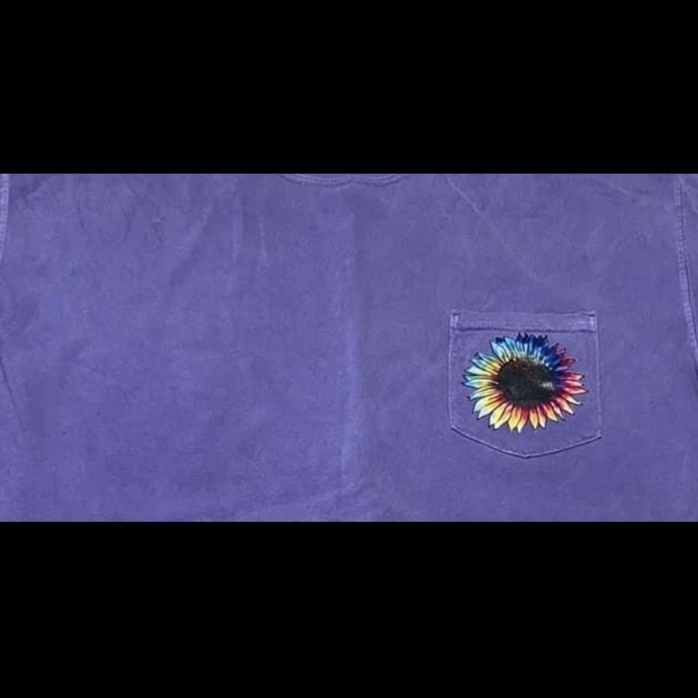 Tie Dye Sunflower Graphic Tee